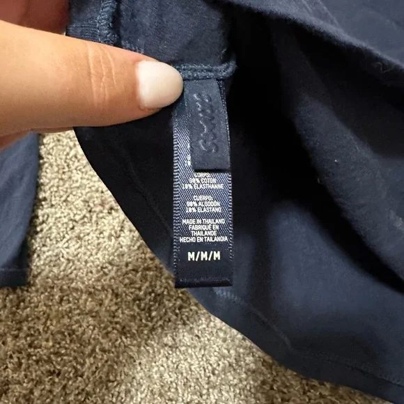 Skims Cotton Jersey Mock Neck Long Sleeve Top - Picture 6 of 6